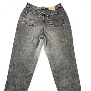 90s Silver Tab Levi's 900 Series Women's 14 Faded Black Distressed Denim Jeans